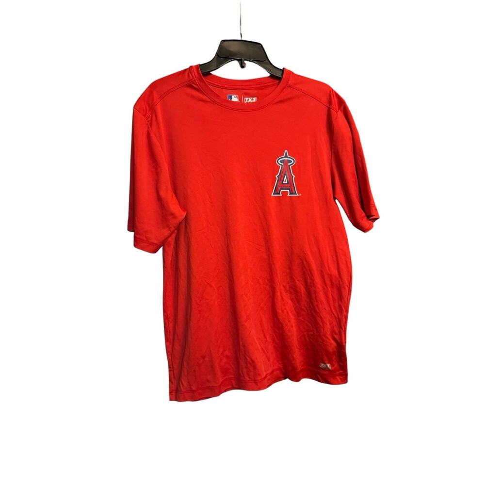 MLB TX3 Cool Albert Pujols Los Angeles Angels Shirt Red Size Medium Adult